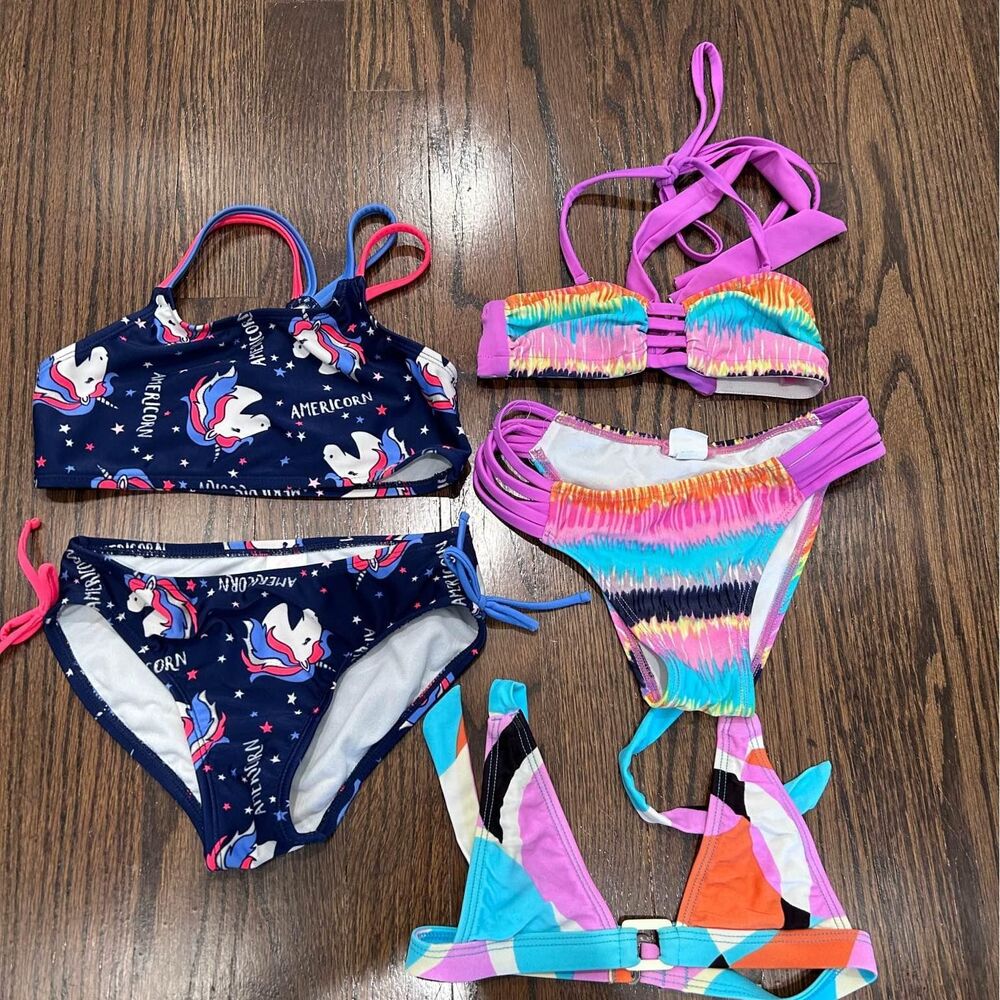 Bundle Girls Swimming Outfit For 5/6 years old